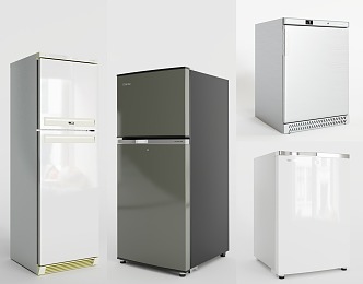 Modern Refrigerator Fridge Freezer 3d model