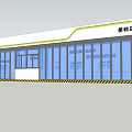 Convenience Store Retail Exterior With Glass Front And Modern Signage Design