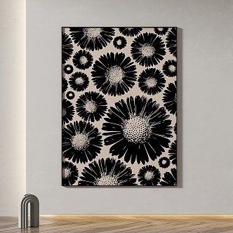 Simple abstract decorative painting 3d model