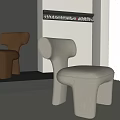 Modern Single Sofa Single Sofa Casual Sofa 3d model