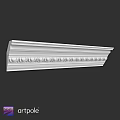 Detailed White Ornate Architectural Component With Intricate Carved Patterns For Interior Design