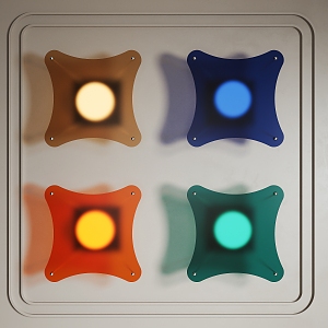 wall lamp acrylic wall lamp 3d model