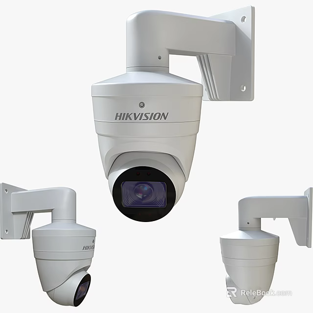 HIKVISION High Definition Surveillance Dome Cameras For Outdoor Security Monitoring Systems 3d model 