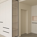 Modern Master Bedroom Wardrobe Storage Cabinet 3d model