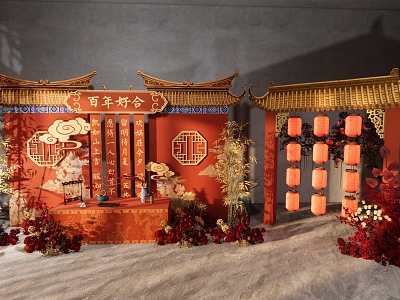 Chinese exhibition area model