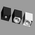 Modern Black And White Square Design Downlights For Home Indoor Lighting Fixtures
