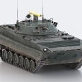 BMP2 Tank Infantry Fighting Vehicle Armored Vehicle 3d model