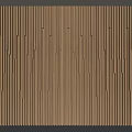 Elegant Modern Background Wall With Vertical Copper Slats And Luxury Design 3d model