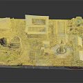 Aerial Planning Model of Urban Development With Modern Buildings Central Square Green Spaces And Roads
