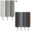 Modern Bathroom Vanity Design With Open Shelves And Multiple Color Options