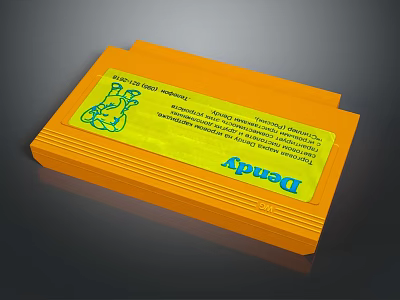 Depu Computer Expansion Card With Orange Housing And Yellow Label Design 3d model