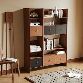 Middle Style Bookcase 3d model