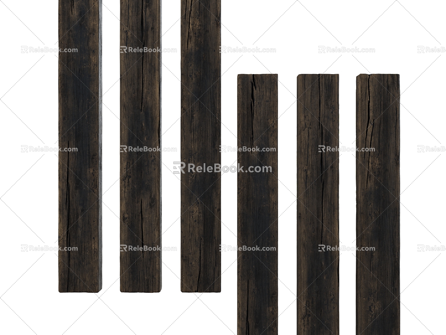 Modern Wood Pillar Old Wood Old Wood Wood Member 3d model