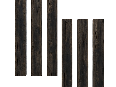 Modern Wood Pillar Old Wood Old Wood Member 3d model