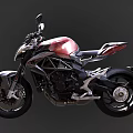 Modern Sporty Red Black Silver Motorcycles With Different Angles And Sleek Body Lines
