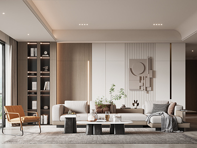 modern living room model