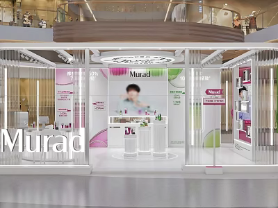 Modern Tobacco and Liquor Store Interior With Display Cabinets And Illuminated Product Shelves 3d model