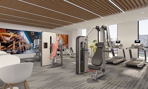 Modern Gym 3d model