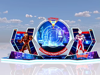 Ultraman Technology Modeling Photo Punch 3d model