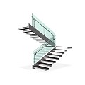 Stairs Rotating Stairs Glass Stairs Solid Wood Stairs Creative Stairs Stairs 3d model