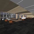 Modern Clothing Store Open Layout With Stylish Apparel Display Racks And Bright Lighting