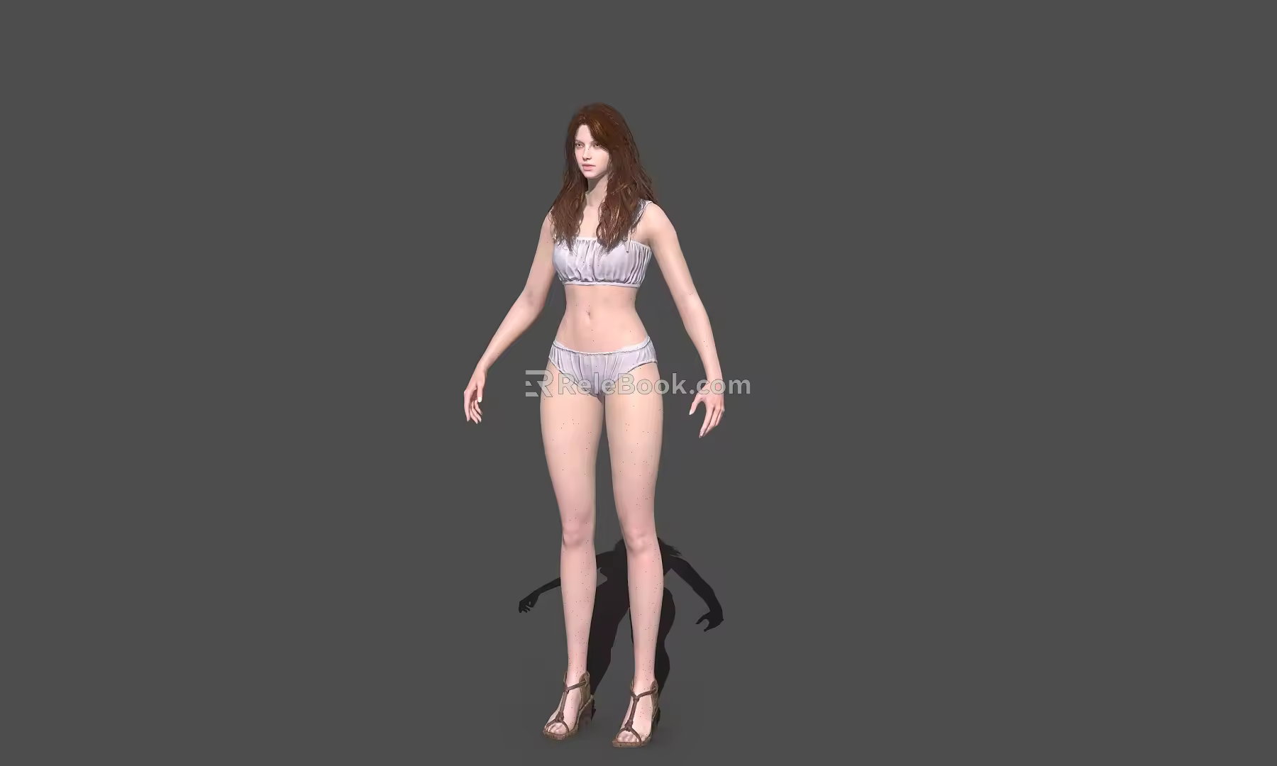 Medieval Female Characters 3d model