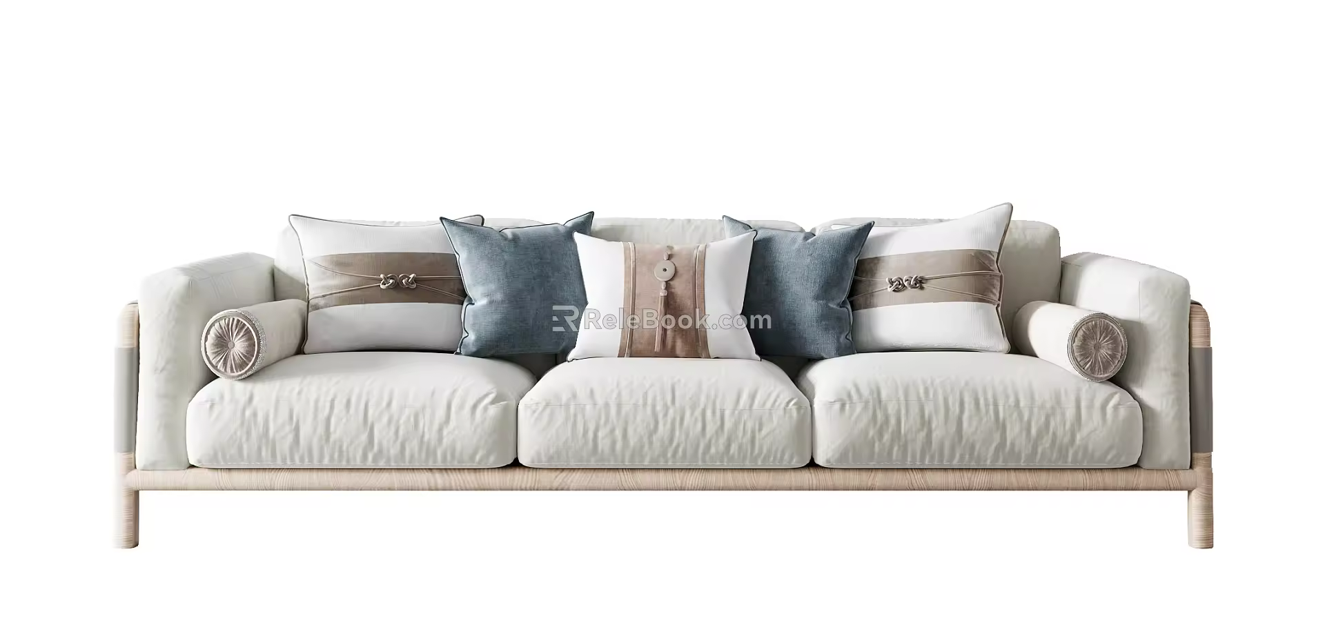 Japanese-style Multiplayer Sofa 3d model