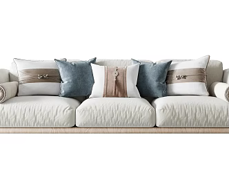 Japanese-style Multiplayer Sofa 3d model