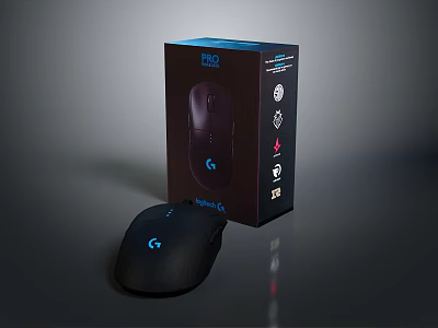 Logitech G Series Gaming Mouse With Original Packaging And RGB Lighting 3d model