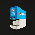 Blue Commercial Pepsi Drink Dispenser With Multiple Taps And Brand Logo