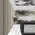New Chinese Reception Desk 3d model