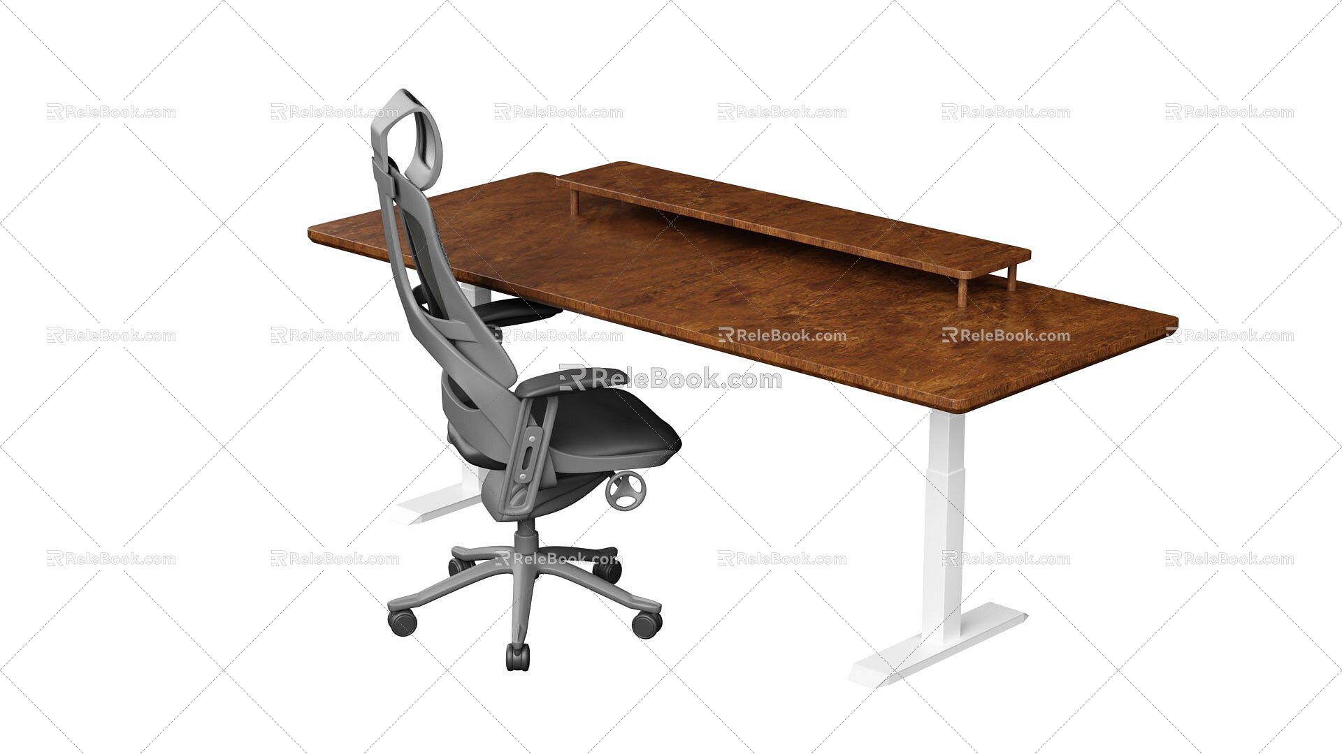 Lifting computer desk suit model