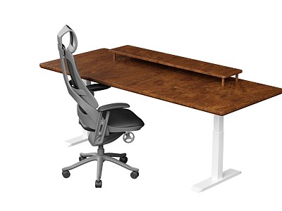 Lifting computer desk suit model