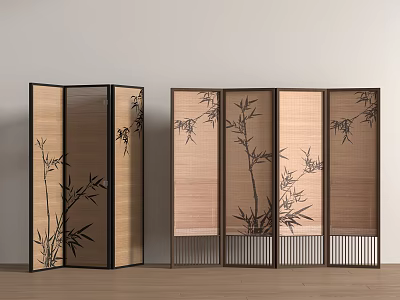 new chinese style screen 3d model