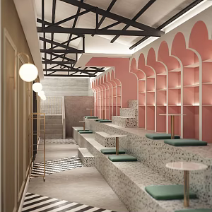 Nordic Homestay Hotel Corridor 3d model