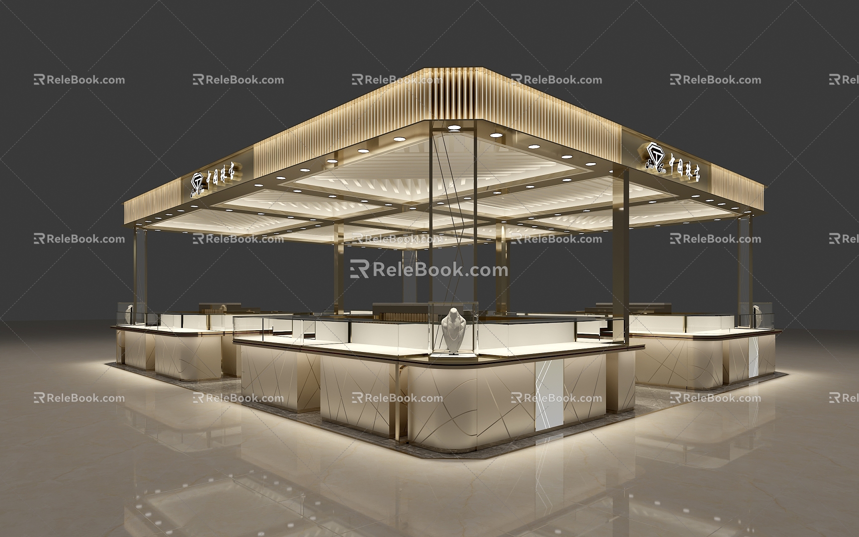 Merchant Nakajima Jewelry Store China Jewelry 3d model