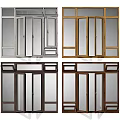 Modern Casement Windows With Silver Brown And Dark Wooden Frame Design Options