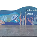 Underwater World Themed Photo Spot With Coral Seashell And Seagrass Decorations