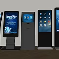 Advertising machine inquiry machine display screen all-in-one terminal machine self-service machine service machine vertical advertising machine 3d model