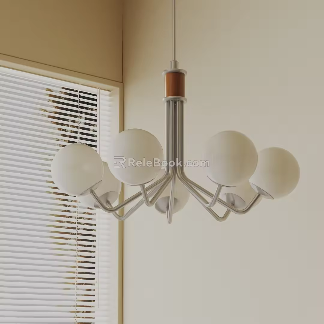 Modern chandelier 3d model