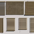Various Bamboo And Wooden Window Blinds In Different Styles For Home Decor