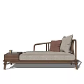 New Chinese-style chaise longue 3d model