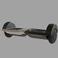 Modern Electric Hoverboard With Black White Design And Dual Anti Slip Footboard