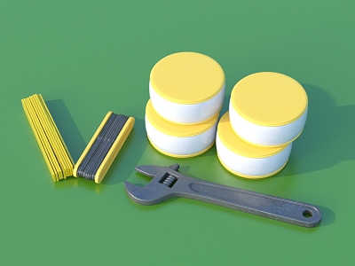 Hardware Tools Hardware Parts 3D Model 3d model