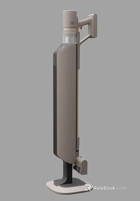 Modern Minimalist Side Cabinet Design With Smooth Surface And Neutral Tone 3d model 