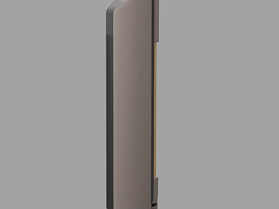 Modern Minimalist Side Cabinet Design With Smooth Surface And Neutral Tone 3d model
