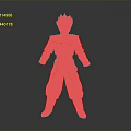 Anime Character Figure With Blonde Hair Orange Martial Arts Uniform And Blue Sash