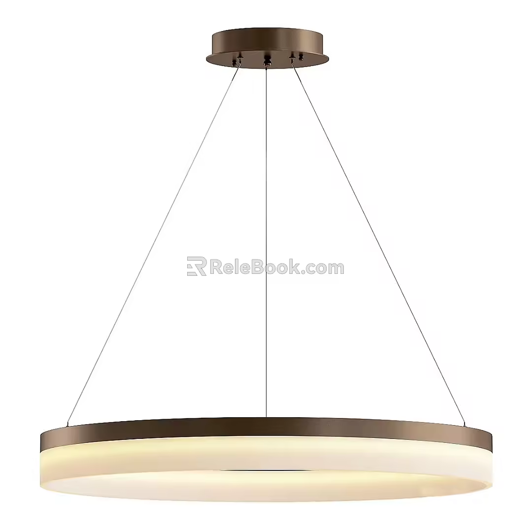 Modern Simple Light Luxury Chandelier 3d model