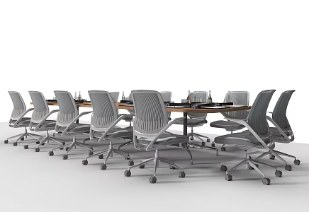 Modern Conference Table and Chair Conference Table Large Conference Table Chair 3d model