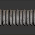 Household Appliance Metal Spring With Silver Texture And Reflective Surface